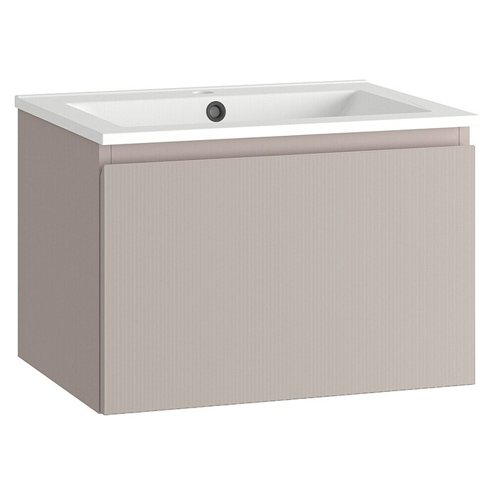 Mueble de lavabo Cristal (L x An x Al: 45 x 60 x 40 cm, Rosa, Número de cajones: 1 ud.) | BAUHAUS