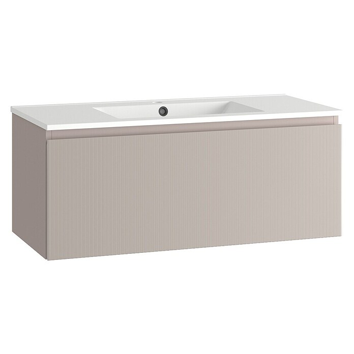 Mueble de lavabo Cristal (L x An x Al: 45 x 100 x 40 cm, Rosa, Número de cajones: 1 ud.) | BAUHAUS