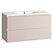 Mueble de lavabo Cristal 2 cajones (L x An x Al: 45 x 100 x 60 cm, Rosa, Número de cajones: 2 ud.) | BAUHAUS