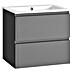 Mueble de lavabo Cristal 2 cajones 