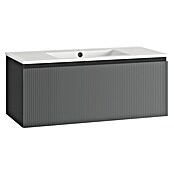 Mueble de lavabo Cristal (L x An x Al: 45 x 100 x 40 cm, Negro, Número de cajones: 1 ud.) | BAUHAUS