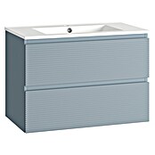 Mueble de lavabo Cristal 2 cajones (L x An x Al: 45 x 80 x 60 cm, Azul, Número de cajones: 2 ud.) | BAUHAUS