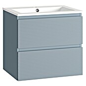 Mueble de lavabo Cristal 2 cajones (L x An x Al: 45 x 60 x 60 cm, Azul, Número de cajones: 2 ud.) | BAUHAUS
