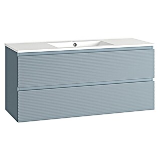 Mueble de lavabo Cristal 2 cajones (L x An x Al: 45 x 120 x 60 cm, Azul)