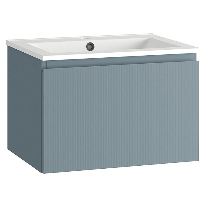 Mueble de lavabo Cristal (L x An x Al: 45 x 60 x 40 cm, Azul, Número de cajones: 1 ud.) | BAUHAUS