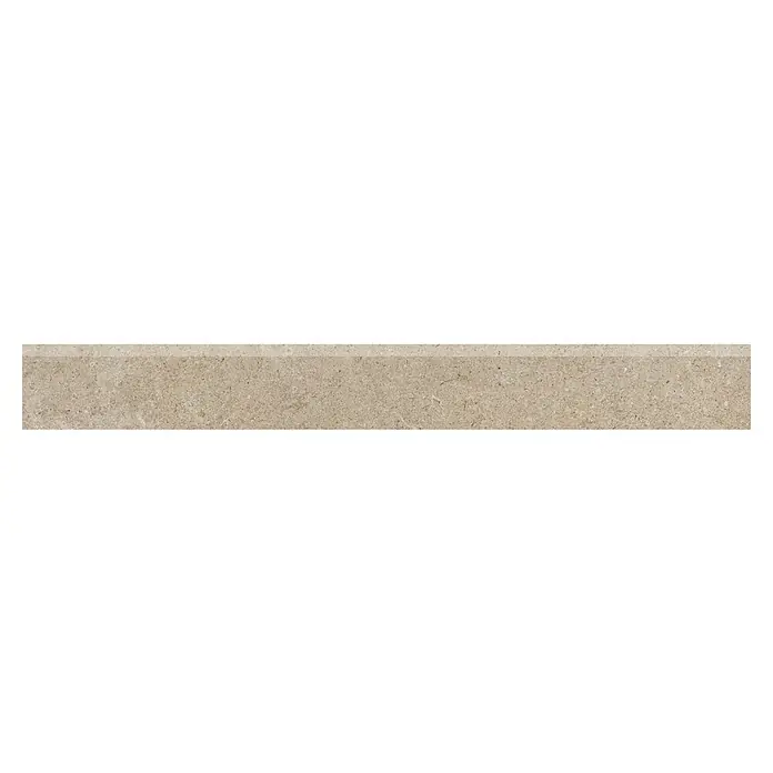 RAK Ceramics Valdi Sockelfliese - 7 x 60 cm, Beige, Matt - Beige Keramikfliese mit subtiler Textur, ideal für moderne Innenräume, die Wärme und Eleganz ausstrahlen.