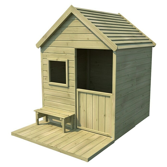 Forest-Style Spielhaus (164,4 x 123 x 158,5 cm, Natur)