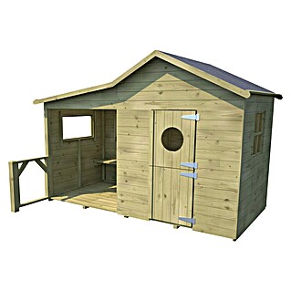 Soulet Spielhaus Hacienda (L x B x H: 243 x 125 x 175 cm, Holz, Natur)