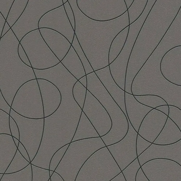 A.S. Création Papel pintado de vellón Lineas negro - Gráfico, 10,05 x 0,53 m - Elegante panel de pared con un patrón abstracto de líneas en tonos grises. Ideal para interiores modernos. Diseño único para cualquier espacio.
