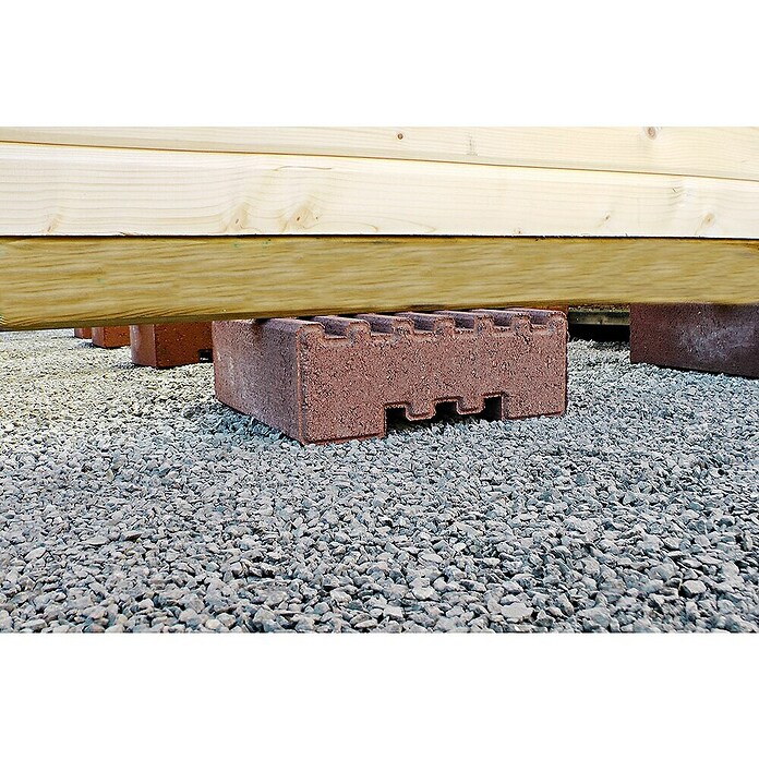 Fundamentstein (22 x 22 x 8 cm, Beton)