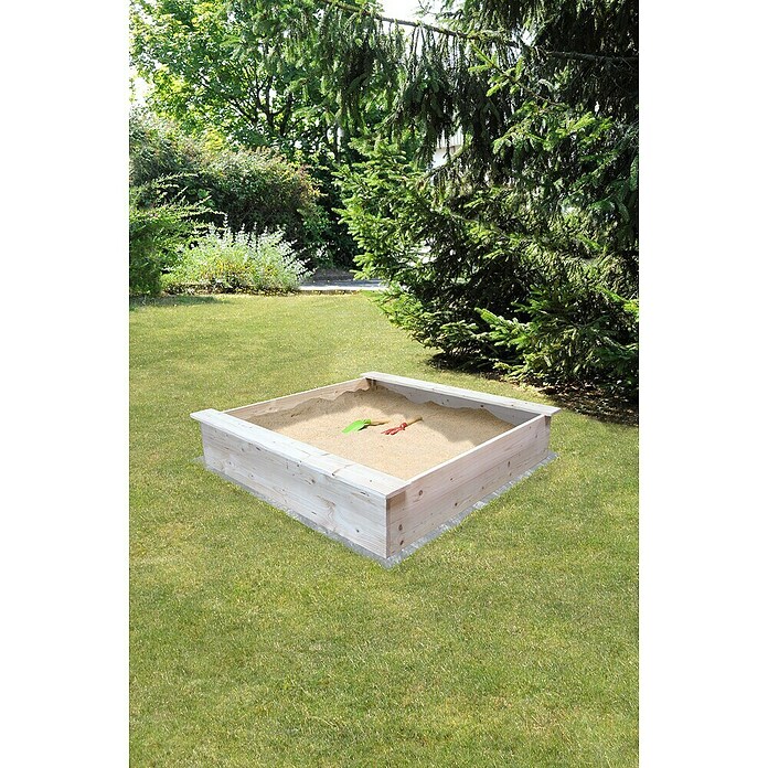 Soulet Sandkasten (118 x 118 x 12,6 cm, Holz) | BAUHAUS
