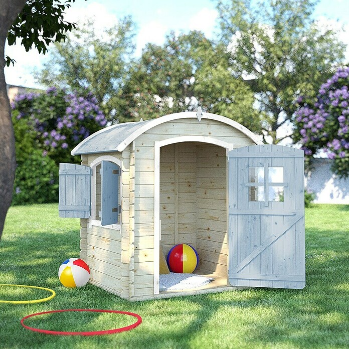 Soulet Spielhaus Patty (L x B x H: 133 x 108 x 145 cm, Holz, Natur) | BAUHAUS