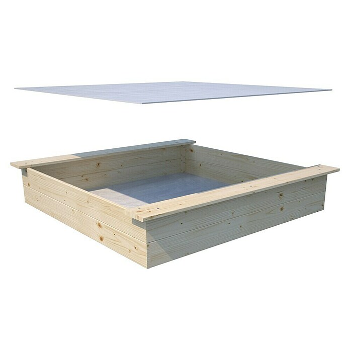 Soulet Sandkasten (118 x 118 x 12,6 cm, Holz) | BAUHAUS