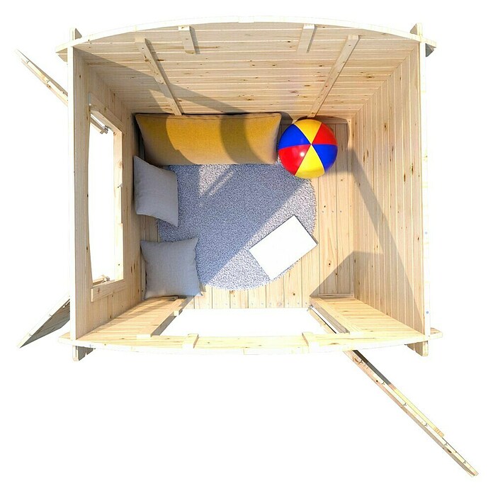 Soulet Spielhaus Patty (L x B x H: 133 x 108 x 145 cm, Holz, Natur) | BAUHAUS