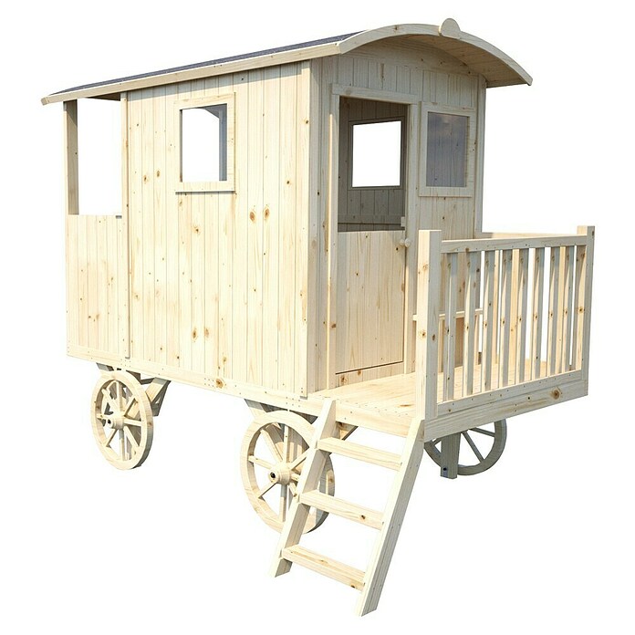 Soulet Spielhaus Carry (L x B x H: 262 x 155 x 203 cm, Holz, Natur) | BAUHAUS