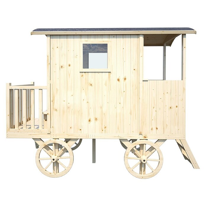 Soulet Spielhaus Carry (L x B x H: 262 x 155 x 203 cm, Holz, Natur) | BAUHAUS