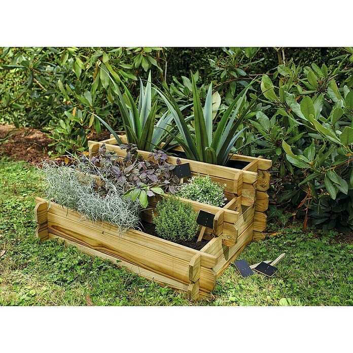 Soulet Hochbeet Angelic (60 x 80 x 36 cm, Holz, Natur) | BAUHAUS