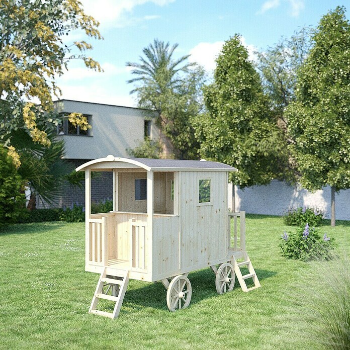 Soulet Spielhaus Carry (L x B x H: 262 x 155 x 203 cm, Holz, Natur) | BAUHAUS