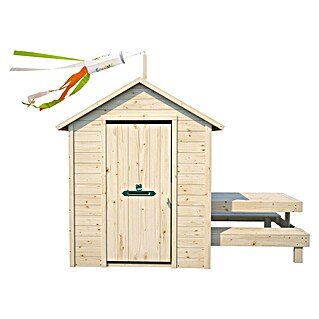 Soulet Spielhaus Tiana (L x B x H: 221 x 127 x 162 cm, Holz, Natur)