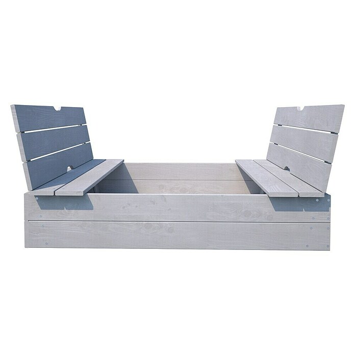 Soulet Sandkasten Sophie (118 x 118 x 12,6 cm, Holz, Hellgrau) | BAUHAUS