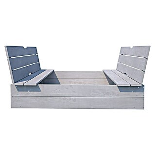 Soulet Sandkasten Sophie (118 x 118 x 12,6 cm, Holz, Hellgrau)