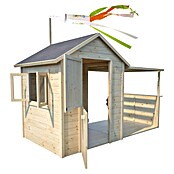 Soulet Spielhaus Eugenie (L x B x H: 256 x 127 x 162 cm, Holz, Natur) | BAUHAUS