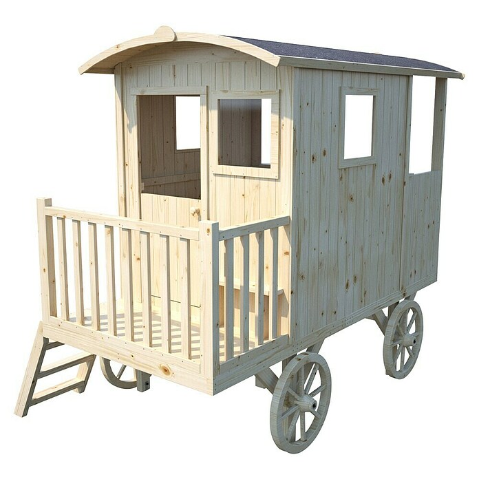 Soulet Spielhaus Carry (L x B x H: 262 x 155 x 203 cm, Holz, Natur) | BAUHAUS