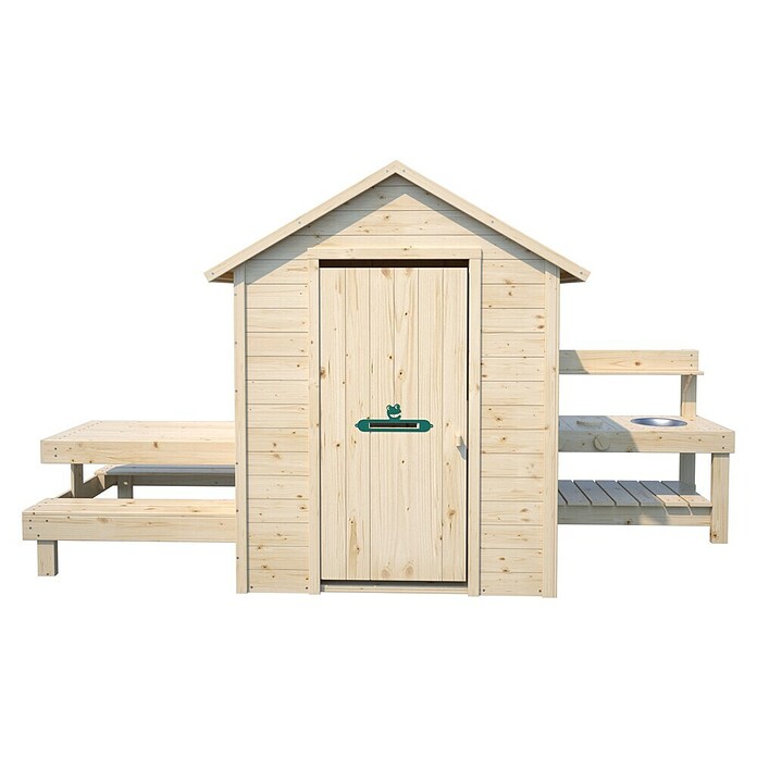 Soulet Spielhaus Blanche (L x B x H: 302 x 127 x 162 cm, Holz, Natur) | BAUHAUS