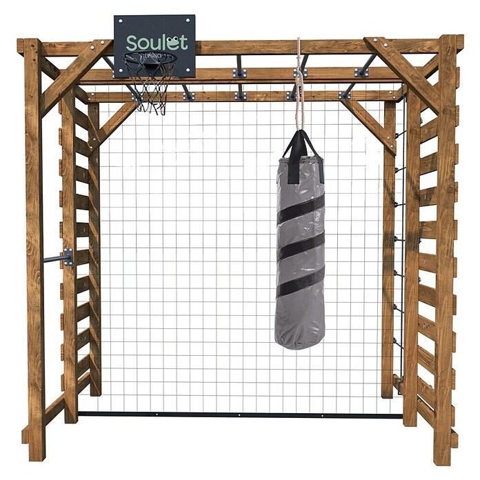Soulet Kinderspielturm Olympic Odin (L x B x H: 216 x 153 x 209 cm, Braun) | BAUHAUS