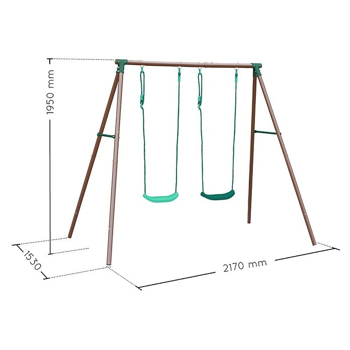 Soulet Schaukel Malo (B x L: 217 x 153 cm, Holz) | BAUHAUS