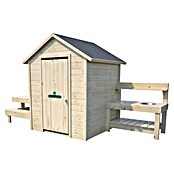Soulet Spielhaus Blanche (L x B x H: 302 x 127 x 162 cm, Holz, Natur) | BAUHAUS