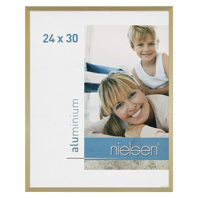 Nielsen Bilderrahmen Pixel (Gold, 24 x 30 cm, Aluminium)