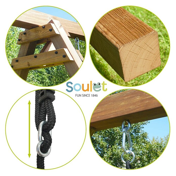 Soulet Schaukel Pierre (B x L: 207 x 240 cm, Holz) | BAUHAUS