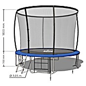 Soulet Trampolin (Ø x H: 305 x 250 cm, Blau) | BAUHAUS