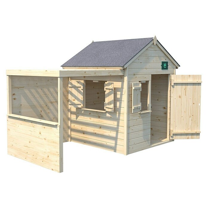 Soulet Spielhaus Alpaga (L x B x H: 240 x 128 x 163 cm, Holz, Natur) | BAUHAUS
