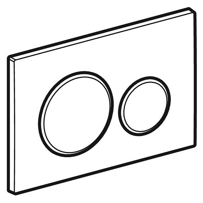 Geberit Betätigungsplatte Sigma 20 (Weiß, 2-Mengen-Spülung)