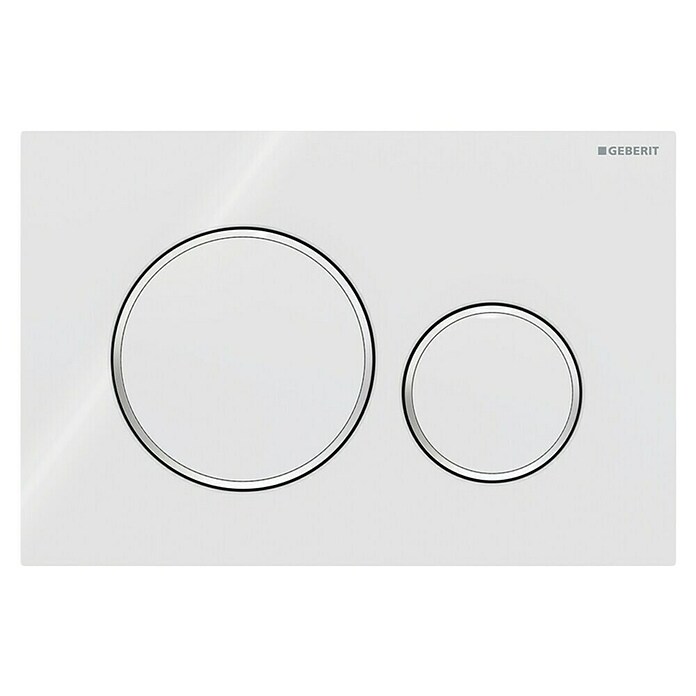 Geberit Betätigungsplatte Sigma 20 (Weiß, 2-Mengen-Spülung)