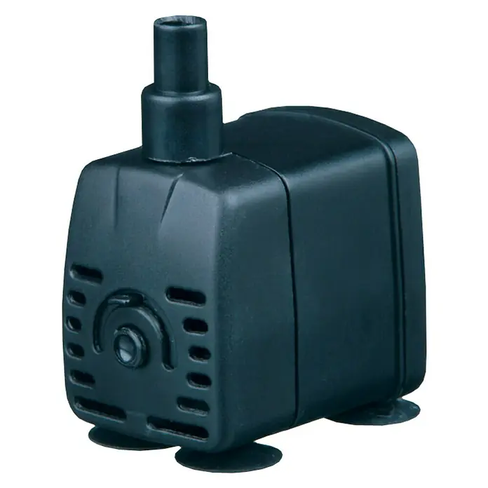 Ubbink Statuen-Zimmerbrunnenpumpe Eli indoor 200i3 W, Max. Förderhöhe: 60 cm - Schwarze Tauchpumpe mit Saugknöpfen und Auslass. Ideal für Aquarien, Springbrunnen und andere Wasseranwendungen.