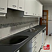 Revestimiento decorativo vinílico autoadhesivo a metros (Ancho: 124 cm, Piedra oscura, Liso) | BAUHAUS