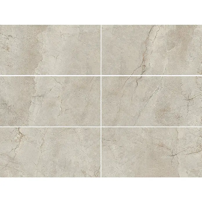 Feinsteinzeugfliese Cliber Rock - 59,8 x 119,8 cm, Grau, Matt - Elegante Marmorfliesen in einem sanften Beigeton, ideal für stilvolle Innenräume mit natürlicher Optik.