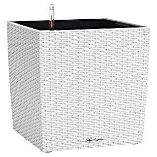 Lechuza Cottage Pflanzkübel eckig Cube (Außenmaß (L x B x H): 30 x 30 x 30 cm, Kunststoff, Weiß)
