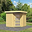 Karibu Gartenhaus Schwandorf 3 (242 x 238 cm, Wandstärke: 19 mm, Flachdach, Natur)