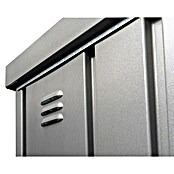 Biohort Geräteschrank Gr. 150 Large (Außenbreite inkl. Dachüberstand: 156 cm, Außentiefe inkl. Dachüberstand: 155 cm, Stahl, Quarzgrau Metallic) | BAUHAUS