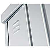 Biohort Geräteschrank 190 Large (Außenbreite inkl. Dachüberstand: 192 cm, Außentiefe inkl. Dachüberstand: 155 cm, Stahl, Silber Metallic) | BAUHAUS