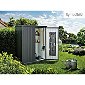 Biohort Geräteschrank Gr. 150 Large (Außenbreite inkl. Dachüberstand: 156 cm, Außentiefe inkl. Dachüberstand: 155 cm, Stahl, Quarzgrau Metallic) | BAUHAUS