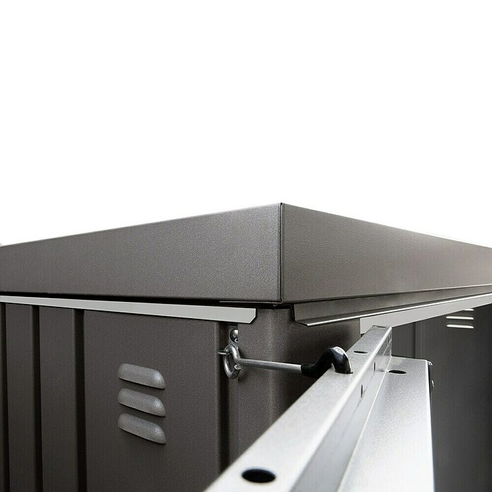 Biohort Geräteschrank (Dunkelgrau Metallic, 0,83 x 1,55 x 1,83 m)