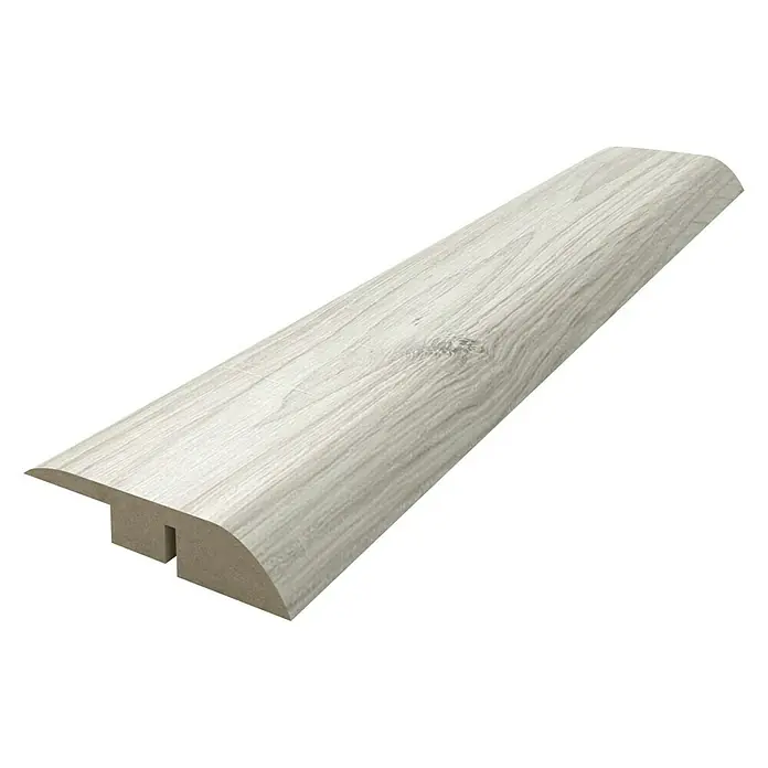 Junta de transición Roble Polar/Snow - 2,44 m x 48 mm x 10 mm, Pegado - Perfil de transición con diseño de madera clara para conectar suelos, ideal para umbrales y transiciones.