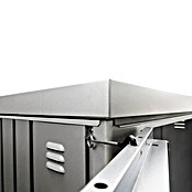 Biohort Geräteschrank Gr. 150 Large (Außenbreite inkl. Dachüberstand: 156 cm, Außentiefe inkl. Dachüberstand: 155 cm, Stahl, Quarzgrau Metallic) | BAUHAUS