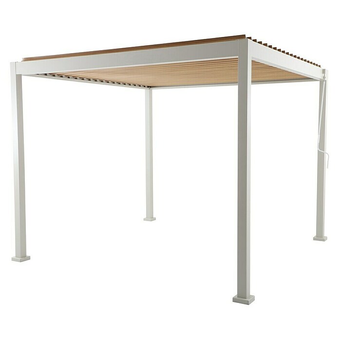 Sunfun Milos Pergola  (Š x G: 294 x 294 cm, Barva ogrodja: Svetlo siva, Aluminij) | 8298 - Gartenzelte/Pavillons | ICFA - Sonnenschutz | ICF - Sonnenschutz | IC - Freizeit im Garten | I - Stadtgarten | BAUHAUS
