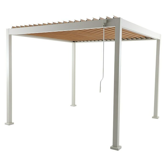 Sunfun Milos Pergola  (Š x G: 294 x 294 cm, Barva ogrodja: Svetlo siva, Aluminij) | 8298 - Gartenzelte/Pavillons | ICFA - Sonnenschutz | ICF - Sonnenschutz | IC - Freizeit im Garten | I - Stadtgarten | BAUHAUS